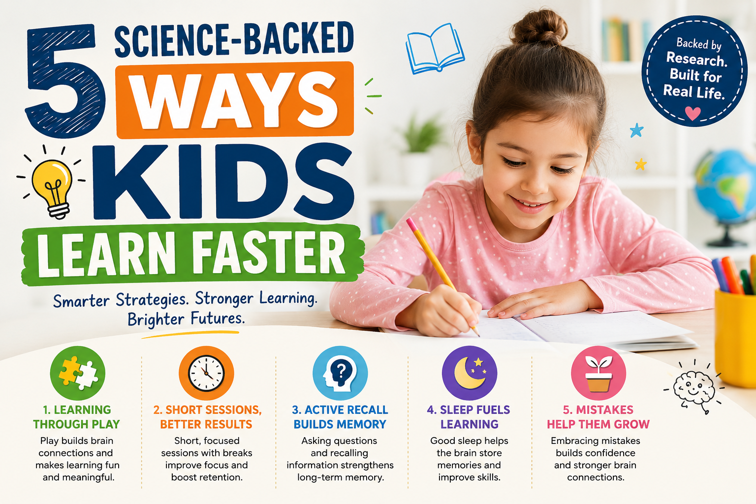 5 Science-Backed Ways Kids Learn Faster (Backed by Child Development Research)